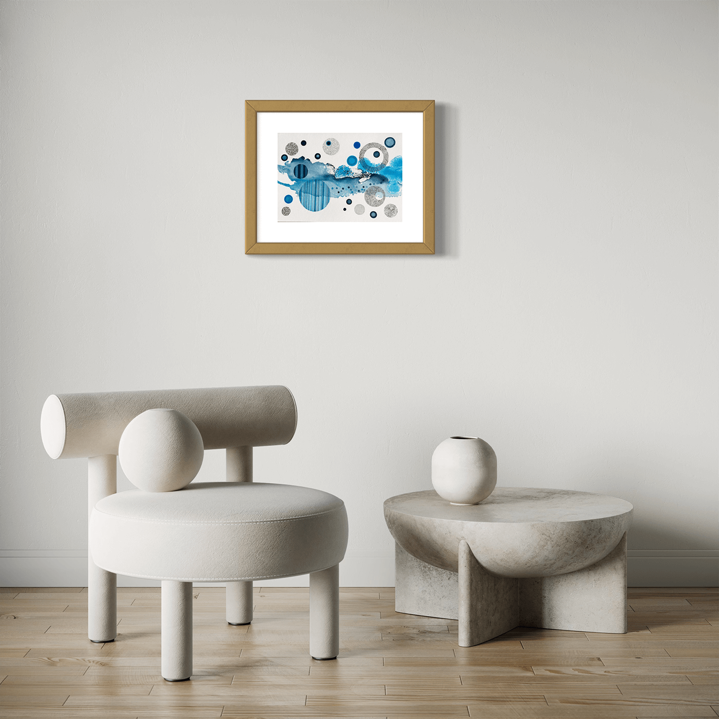Blue Society Under the Microscope (Print)