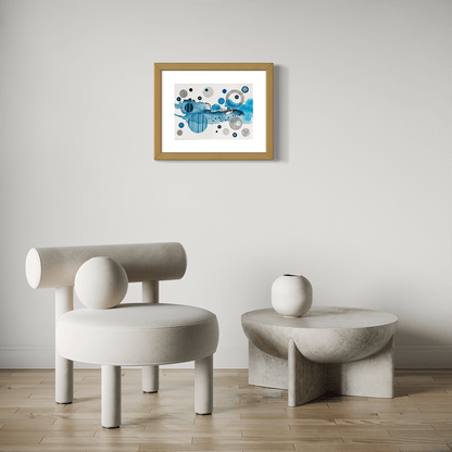Blue Society Under the Microscope (Print)