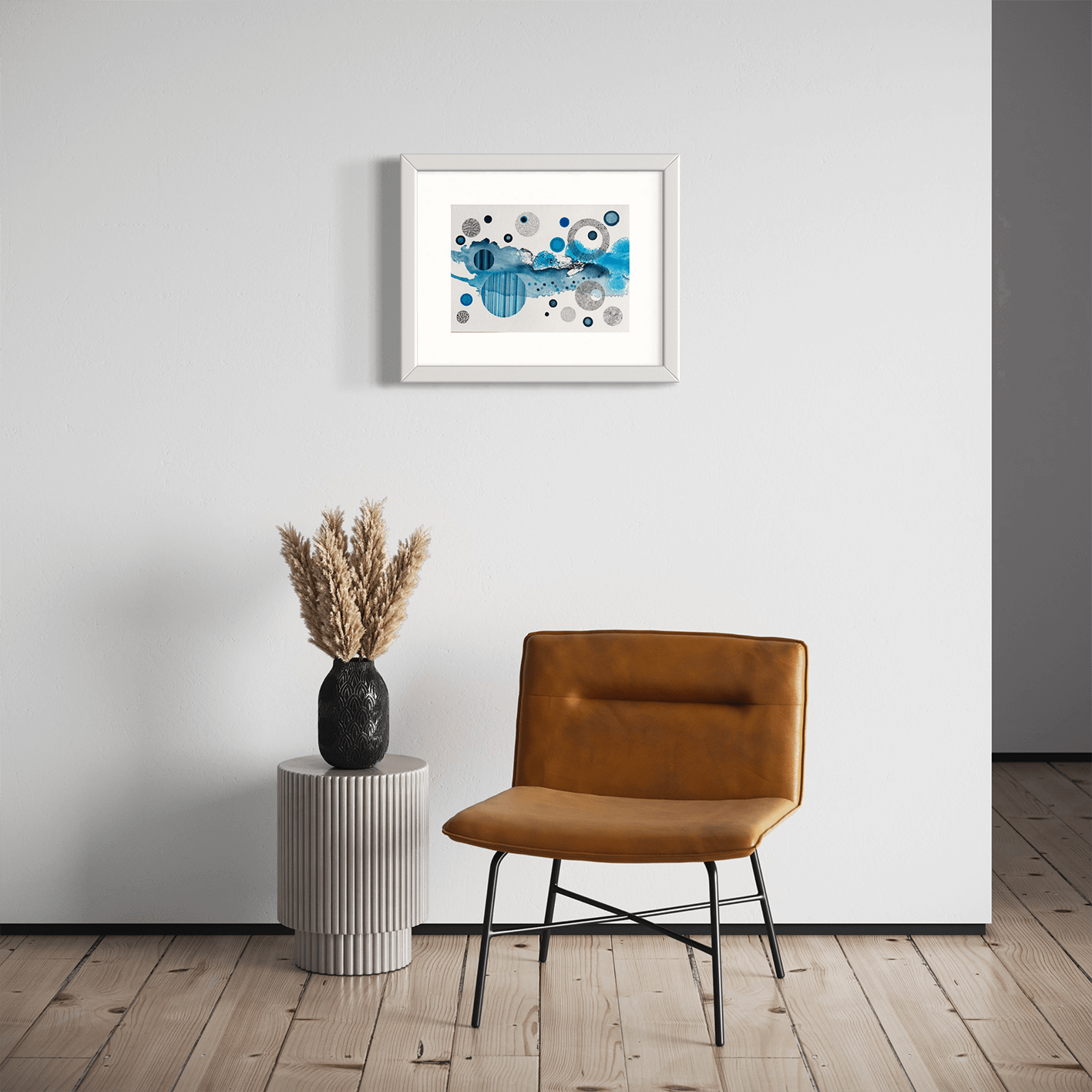Blue Society Under the Microscope (Print)