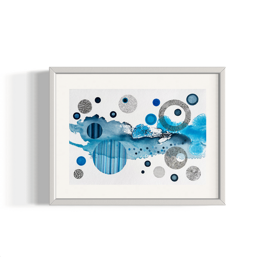 Blue Society Under the Microscope (Print)